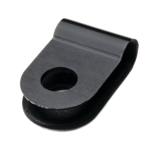 HellermannTyton SNP6GHS0C2 Snapper Hose Clamps.458/.518 Min/Max Diameter, PA66GF13%, Black, 100/pkg