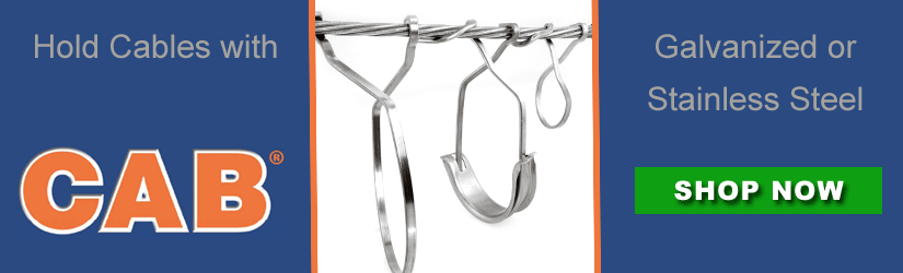 galvanized or stainless steel CAB cable rings