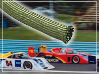 braided sleeving and race cars