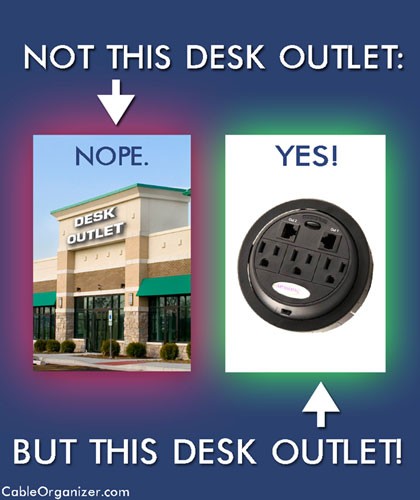 Two Types of Desk Outlets