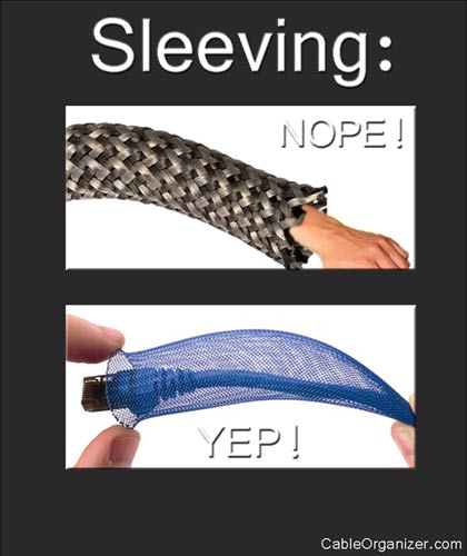 Cable Sleeving: the Wrong & the Right Way