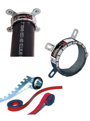 Pipe Collars and Wrap Strip Example with Application