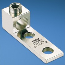 Aluminum Mechanical Lug, 2 Hole, 1 Barrel, #6 AWG - 350 kcmil, 1/2