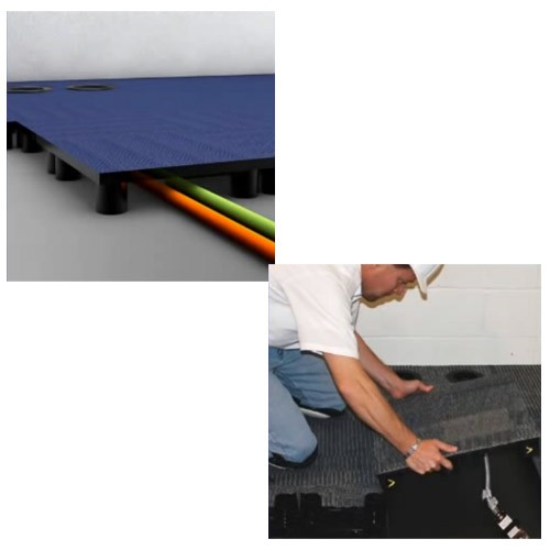 PowerFlor© Raised Access Floors Cable Management System