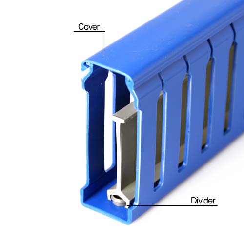 PVC Wire Duct Covers, Dividers and Wire Retainers